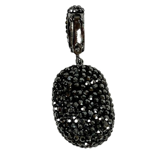 White Baroque Pearl Hematite & Crystal Encrusted Pendant Clip - Picture 3 of 9